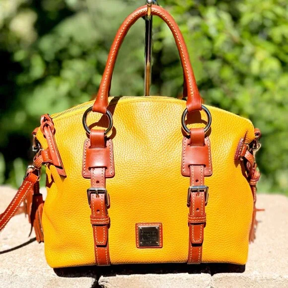 Dooney & Bourke Pebble Grain Domed Leather Bristol Satchel - Picture 2 of 14